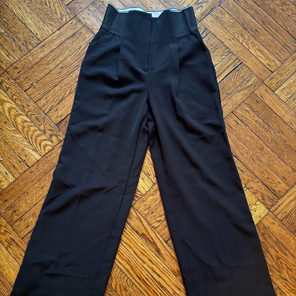 Alexander Wang Logo Elastic Waist Coton Twill - Black